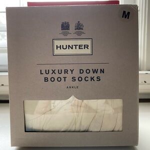 Hunter down boot socks, never worn